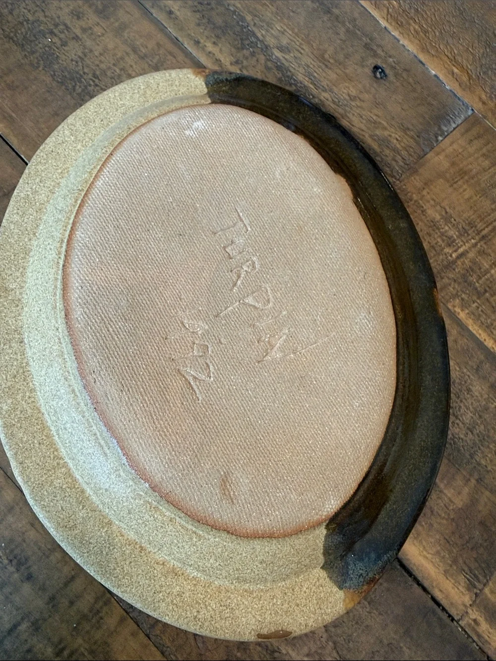 Turpin pottery Vintage Organic Modern Desert Landscape Ceramic small plate